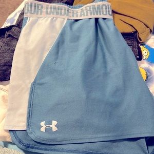 Under Armour blue shorts with pockets